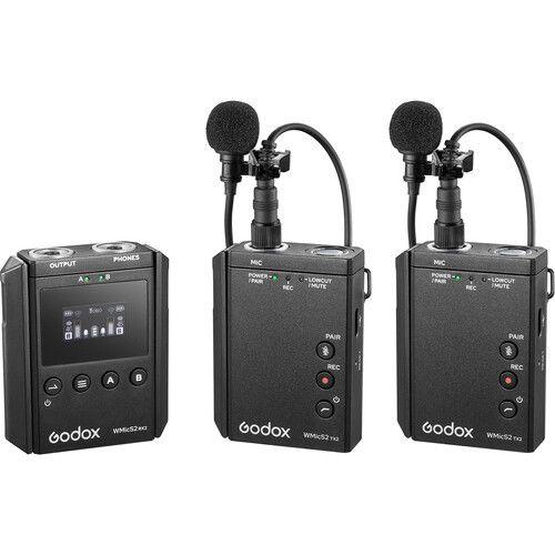 Godox UHF Dual compact Wireless Microphone System ميكرفون قودوكس Godox UHF Dual compact Wireless Microphone System ميكرفون قودوكس