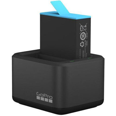 GoPro Dual Battery Charger + Battery for HERO9 Black - QATAR4CAM