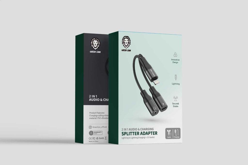green lion phone2 In 1 Audio & Charging Splitter Adapter green lion phone2 In 1 Audio & Charging Splitter Adapter
