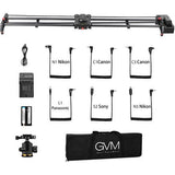 GVM-1.5D 120cm Professional Wireless Video Carbon Fiber Motorized Camera Slider With Bluetooth Remote - QATAR4CAM