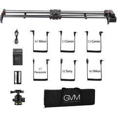 GVM-1.5D 120cm Professional Wireless Video Carbon Fiber Motorized Camera Slider With Bluetooth Remote