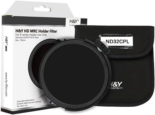 H&Y K-Series HD MRC Holder Filter 95mm (for Holder Only) ND32 CPL (5-Stop Reduction) H&Y K-Series HD MRC Holder Filter 95mm (for Holder Only) ND32 CPL (5-Stop Reduction)