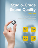 Hollyland Lark M2 Wireless Lavalier Microphone Type_C for Android, & iPhone 15 USB C - QATAR4CAM