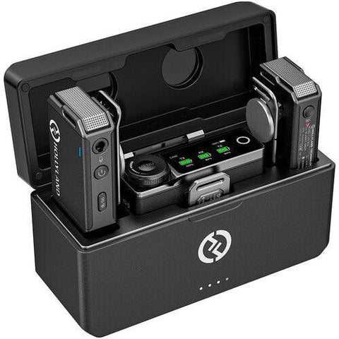 Hollyland LARK MAX Duo 2-Person Wireless Microphone System (2.4 GHz, Black) - QATAR4CAM