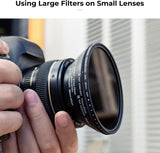 K&F CONCEPT 18 PIECES FILTER RING ADAPTER SET, CAMERA LENS FILTER METAL STEPPING RINGS KIT - QATAR4CAM