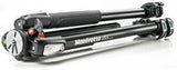Manfrotto 055 aluminium 3-section photo tripod, with horizontal column (MT055XPRO3) - QATAR4CAM