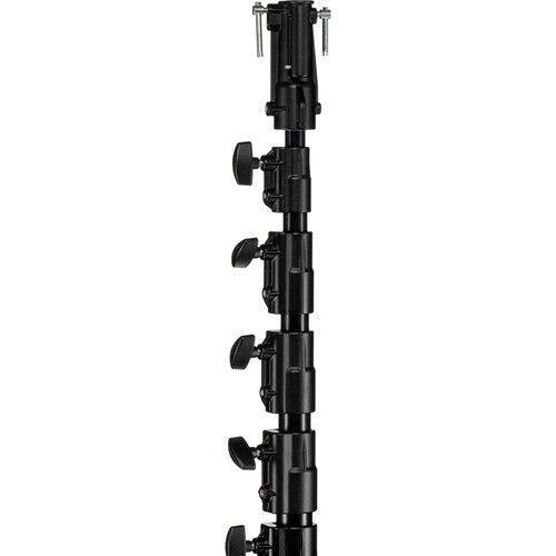 Manfrotto 269HDBU Super High Aluminum Stand with Leveling Leg - Black - 24' - QATAR4CAM