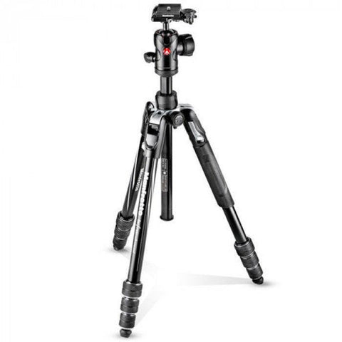 Manfrotto Befree Advanced Travel Aluminum Tripod with Ball Head (Twist Locks, Black) - QATAR4CAM