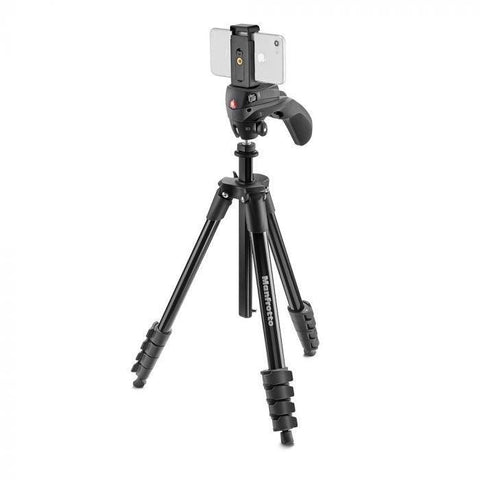 Manfrotto Compact Action Smart Black Tripod - QATAR4CAM