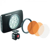 Manfrotto LED Light Lumimuse 8 LED, Black, Snap-Fit Filter Mount - QATAR4CAM