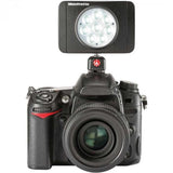 Manfrotto LED Light Lumimuse 8 LED, Black, Snap-Fit Filter Mount - QATAR4CAM