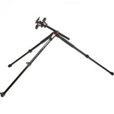 Manfrotto MT055XPRO3-3W Aluminum Tripod With 3-Way Pan/Tilt Head - QATAR4CAM