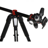 Manfrotto MT055XPRO3-3W Aluminum Tripod With 3-Way Pan/Tilt Head - QATAR4CAM
