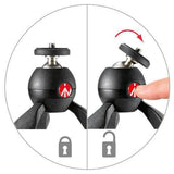 Manfrotto MTPIXI-B PIXI Mini Tripod, Black - QATAR4CAM