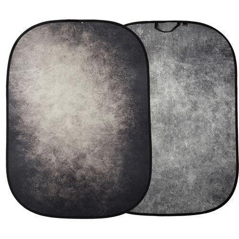 Manfrotto Vintage Collapsible Background (5 x 7', Smoke/Concrete) - QATAR4CAM