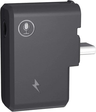 ONE X2 Dual Mic Adapter - 3.5mm Input Compatible with Insta360 ONE X2 Extrenal Microphones and USB-C Port by CYNOVA - QATAR4CAM