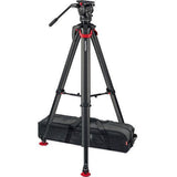Sachtler aktiv8T flowtech75 MS Tripod System - Touch&Go and mid-level spreader - QATAR4CAM