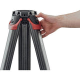 Sachtler System FSB 8 Fluid Head with Touch & Go Plate, Flowtech 75 Carbon Fiber Tripod with Mid-Level Spreader and Rubber Feet - QATAR4CAM