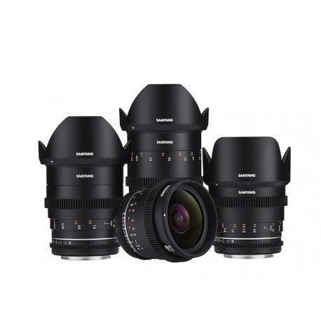 SAMYANG MK2 Cine Lens Kit EF Mount (24, 35, 50, 85mm) - QATAR4CAM