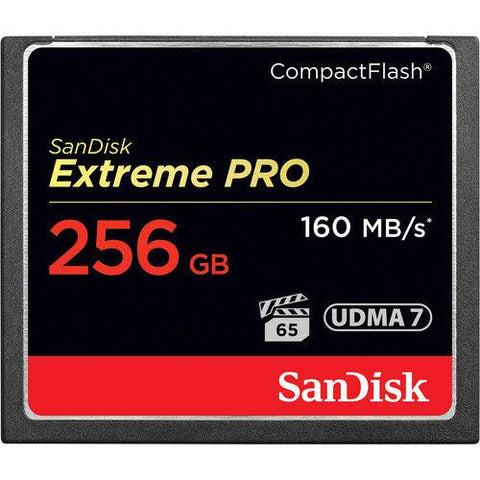 SanDisk 256GB Extreme Pro CompactFlash Memory Card (160MB/s) - QATAR4CAM