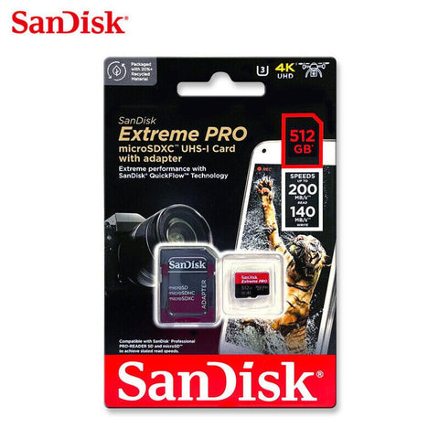 Sandisk Extreme Pro MicoSD 512GB 200MB/s - QATAR4CAM