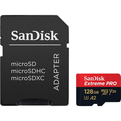 SanDisk Extreme PRO microSDXC 128GB 200MB/s Memory Card - QATAR4CAM