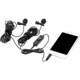 Saramonic LavMicro 2M Dual Omnidirectional Lavalier Microphone for DSLR Camera and Smartphone - QATAR4CAM