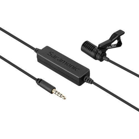Saramonic LavMicro-S Stereo Lavalier Microphone for DSLR Cameras and Smartphones - QATAR4CAM