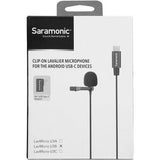 Saramonic LavMicro U3B Omnidirectional Lavalier Microphone with USB Type-C Connector for Android Devices (19.6' Cable) - QATAR4CAM