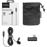 Saramonic LavMicro U3B Omnidirectional Lavalier Microphone with USB Type-C Connector for Android Devices (19.6' Cable) - QATAR4CAM