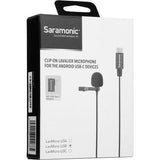 Saramonic LavMicro U3B Omnidirectional Lavalier Microphone with USB Type-C Connector for Android Devices (19.6' Cable) - QATAR4CAM