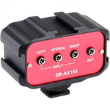 Saramonic SR-AX100 Passive 2-Channel Audio Adapter For DSLR Cameras - QATAR4CAM