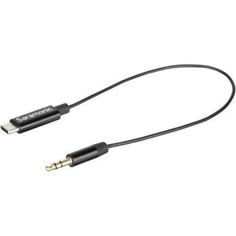 Saramonic SR-C2001 3.5mm TRS Male to USB Type-C Adapter Cable for Mono/Stereo Audio to Android (9") - QATAR4CAM