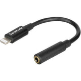 Saramonic SR-C2002 3.5mm TRRS Female to Lightning Adapter Cable for Audio to/from iPhone (3") - QATAR4CAM