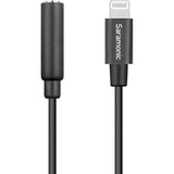 Saramonic SR-C2002 3.5mm TRRS Female to Lightning Adapter Cable for Audio to/from iPhone (3") - QATAR4CAM