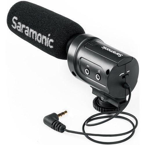 Saramonic SR-M3 Mini Directional Condenser Microphone with Integrated Shockmount - QATAR4CAM