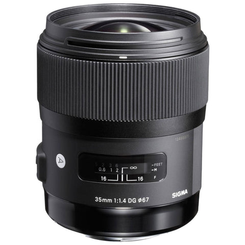 Sigma 35mm f/1.4 DG HSM ART Lens for Sony E-mount Cameras, Black - QATAR4CAM
