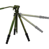 Sirui CT04 Pilot Series Tripod with CT5 Fluid Head Dark Green - QATAR4CAM