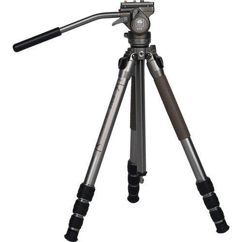 Sirui GT04 Pilot Series Tripod with GT5 Fluid Head Metallic Gray - QATAR4CAM