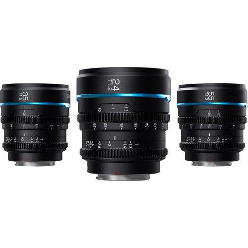 Sirui Night Walker T1.2 S35 Cine 3-Lens Set (E-Mount, Black) - QATAR4CAM