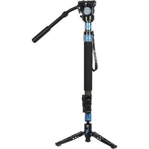 Sirui P-325FL 5-Section Carbon Fiber Monopod with VH-10 Video Head - QATAR4CAM