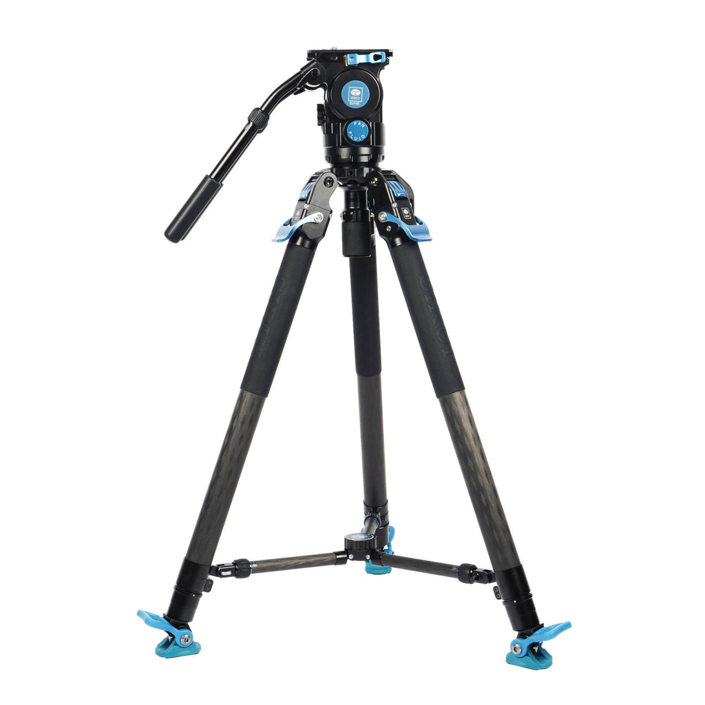 Sirui SVT75 Pro + SVH15 Rapid Professional Carbon Fiber Tripod Kit - QATAR4CAM