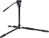 SIRUI T04S Series Aluminum Tripod with VA-5 Compact Fluid Video Head - QATAR4CAM