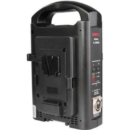 SWIT S-3802S V-Mount Charger/Adapter for Sony and SWIT V-Mount Batteries (2-Channel) - QATAR4CAM