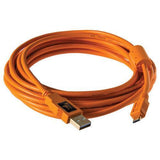 Tether Tools TetherPro USB 2.0 A Male to Micro-B 5-Pin Cable (15', Orange) - QATAR4CAM