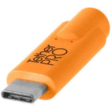 Tether Tools TetherPro USB Type-C Male to 5-Pin Micro-USB 2.0 Type-B Male Cable (15', Orange) - QATAR4CAM