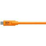 Tether Tools TetherPro USB Type-C Male to 5-Pin Mini-USB 2.0 Type-B Male Cable (15', Orange) - QATAR4CAM
