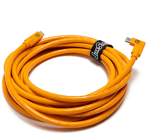 Tether Tools TetherPro USB Type-C Male to USB Type-C Male Cable (15', Orange) - QATAR4CAM