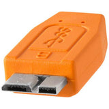 TETHER TOOLS USB-C TO 3.0 MICRO-B RIGHT ANGLE, 15' (4.6M) - QATAR4CAM